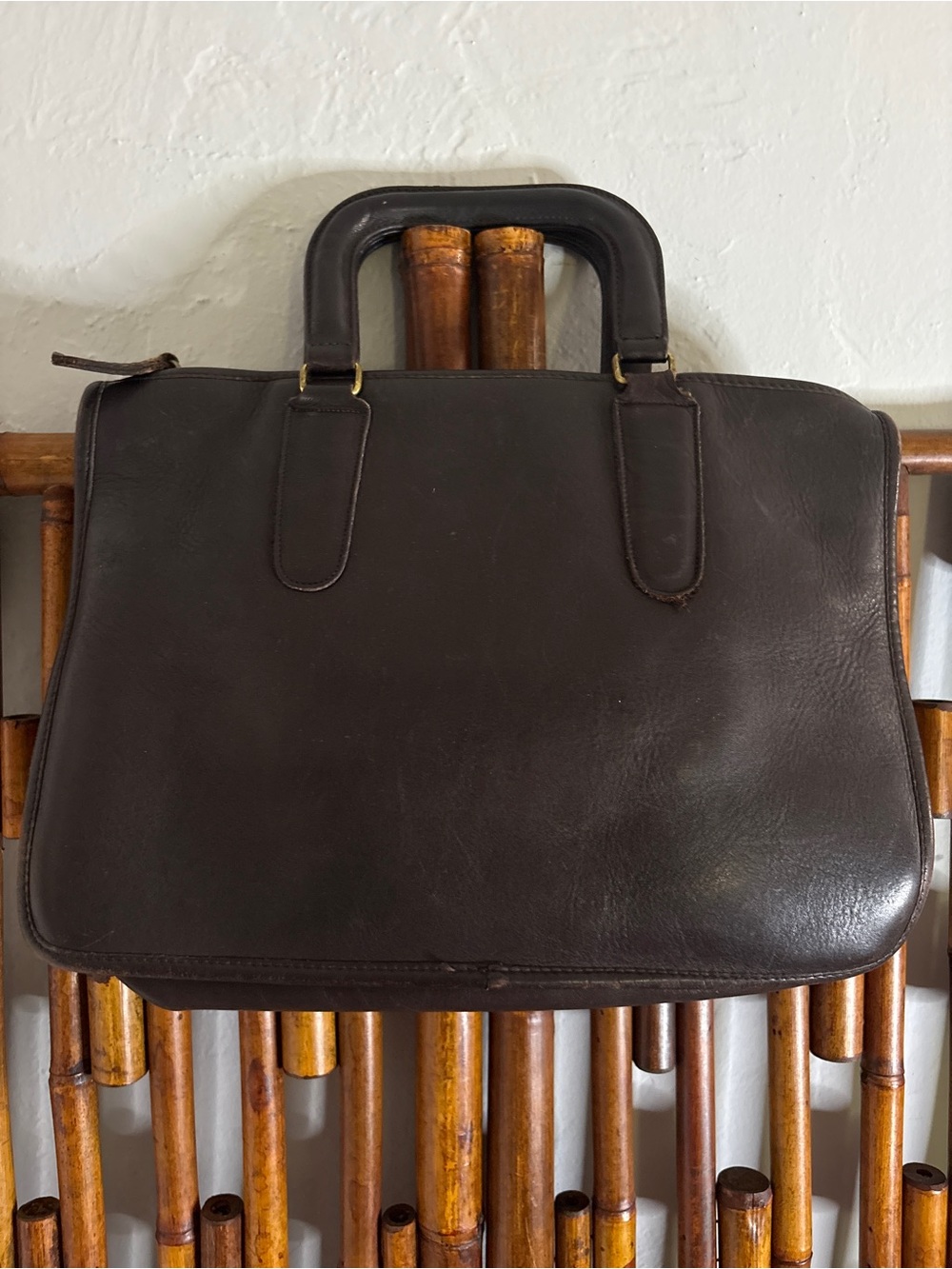 VINTAGE COACH BROWN LEATHER BONNIE CASHIN SLIM SATCHEL too Handel mocha brown - Picture 5 of 12